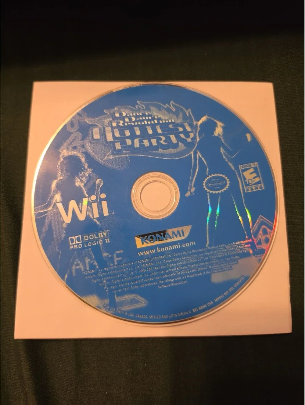 Dance Dance Revolution: Hottest Party (Nintendo Wii, 2007) Disc Only Tested 8326
